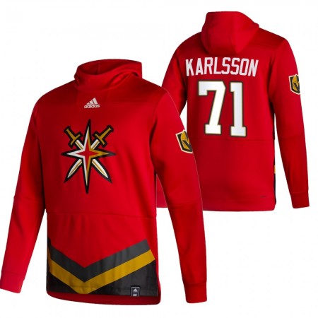 Herren Eishockey Vegas Golden Knights William Karlsson 71 2020-21 Reverse Retro Pullover Hooded Sweatshirt